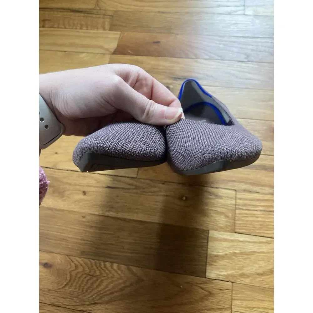 Rothy's The Point Mink Retired Slip On Flat Shoes Women's Size W8.5 Classic Prep